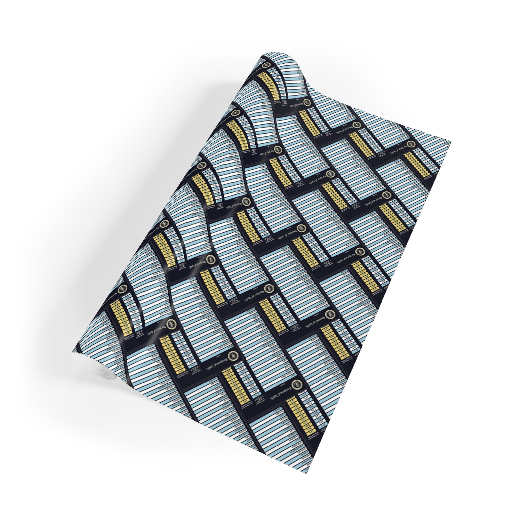 PREMIUM 'You've been liberated' Geometric Design Tariff Wrapping Paper Roll