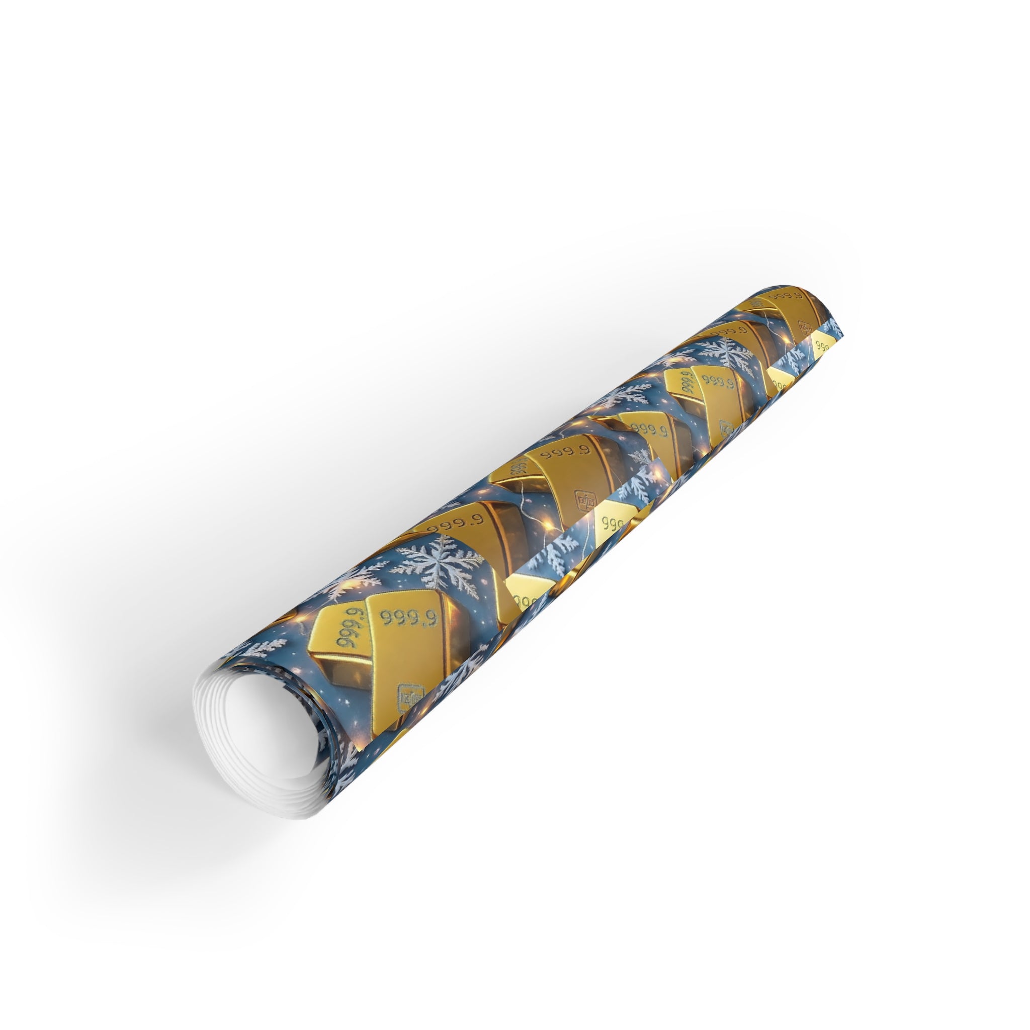PREMIUM Debasement Trade Gold Bar Xmas Wrapping Paper Roll