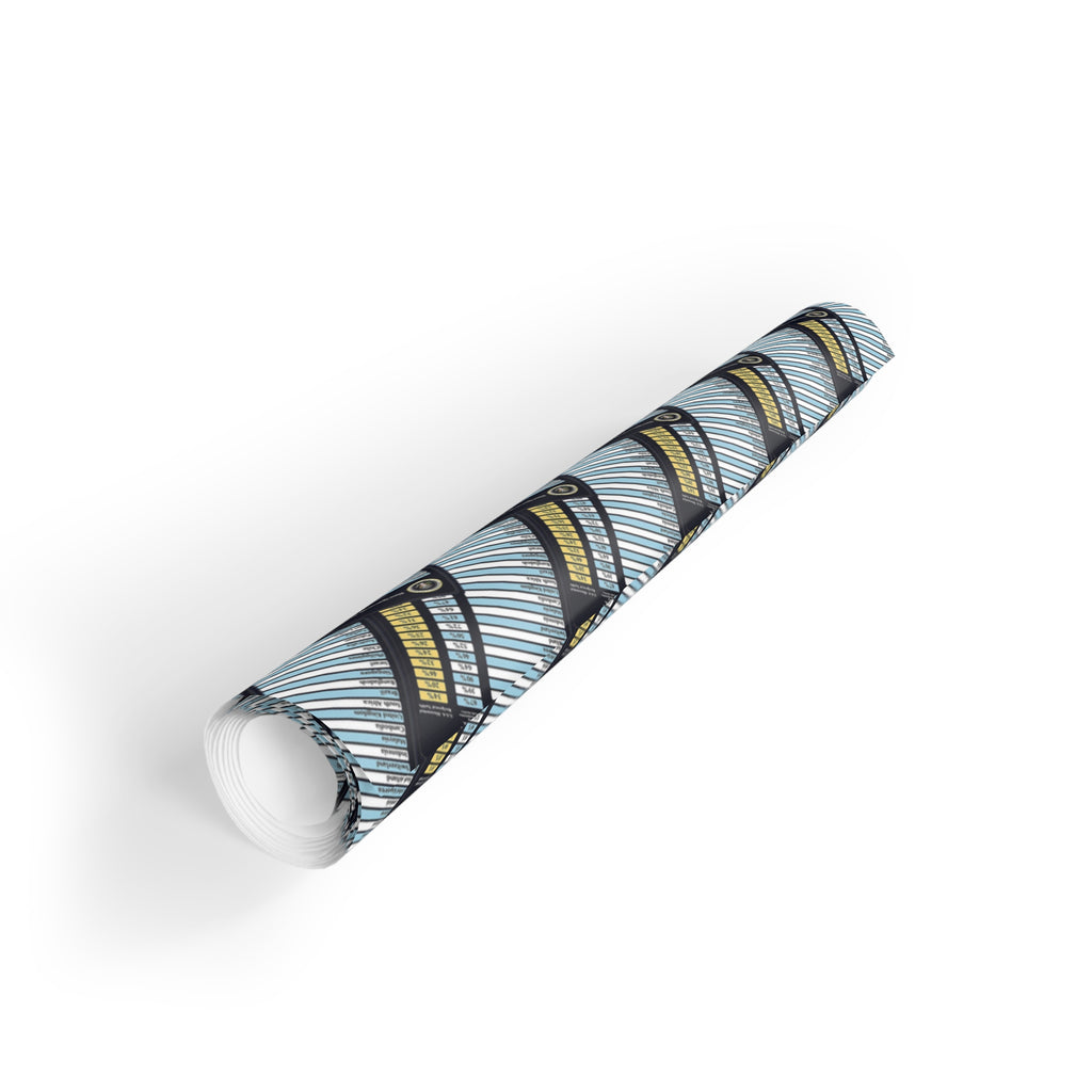 PREMIUM 'You've been liberated' Geometric Design Tariff Wrapping Paper Roll