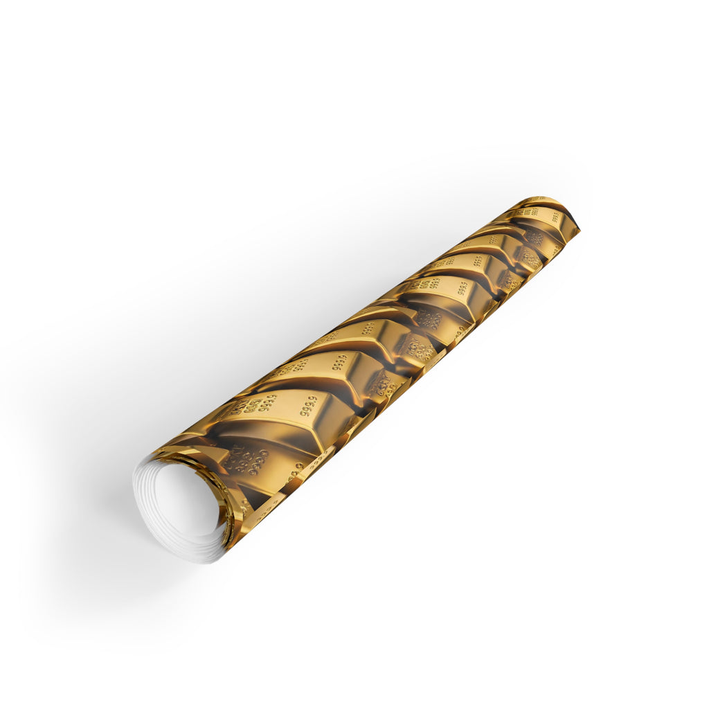 PREMIUM Debasement Trade Gold Bar Gift Wrap Roll