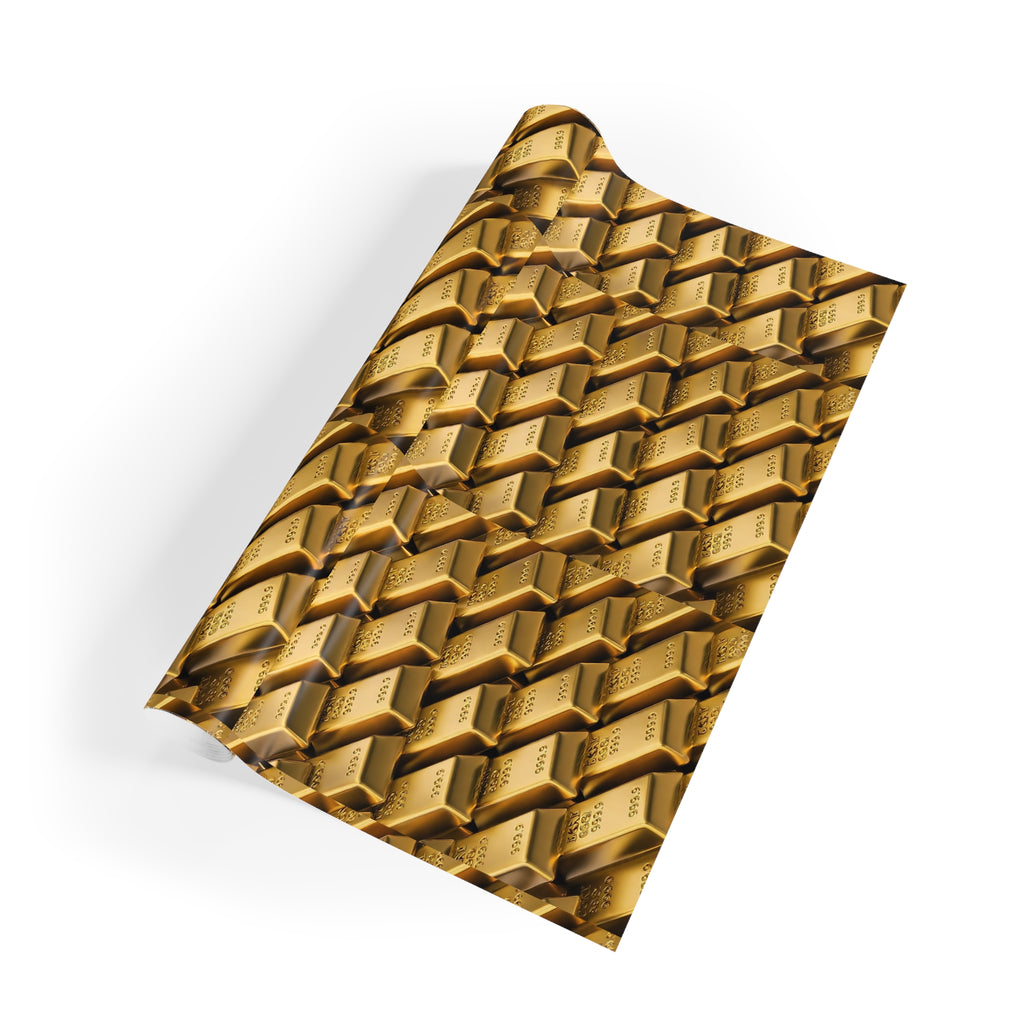 PREMIUM Debasement Trade Gold Bar Gift Wrap Roll