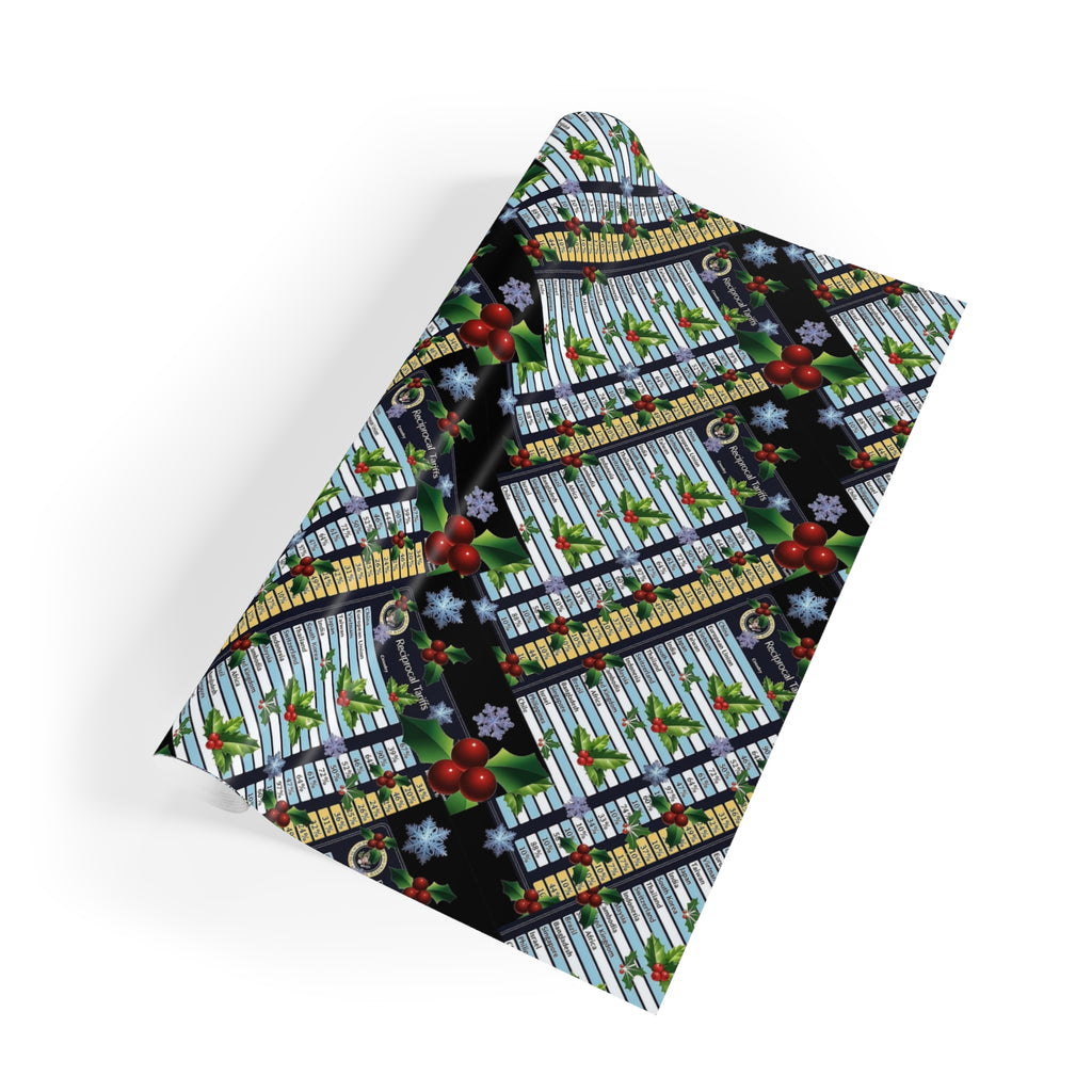 PREMIUM 'You've been liberated' Xmas Tariff Gift Wrap Roll