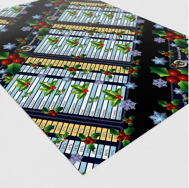 Liberation Day Xmas Tariff Wrap (Sheets) by TBS