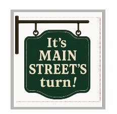 "It's Main Street's Turn" Tote Bag  - USA