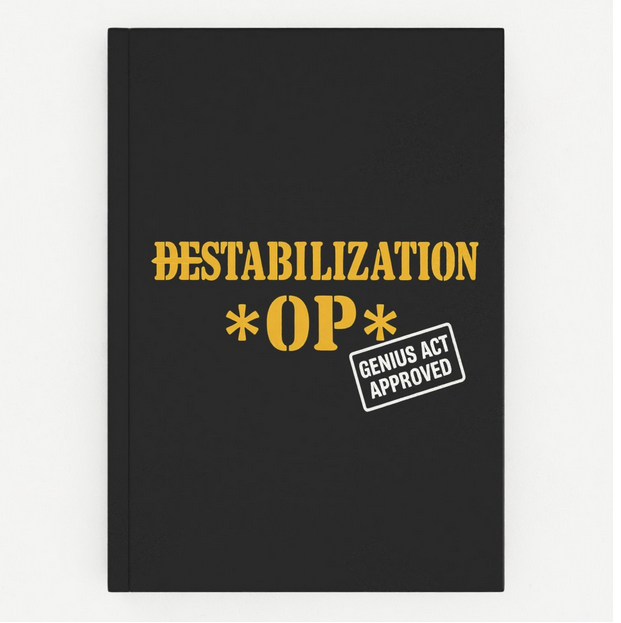 (De)stabilization Op Hardback Notebook A5